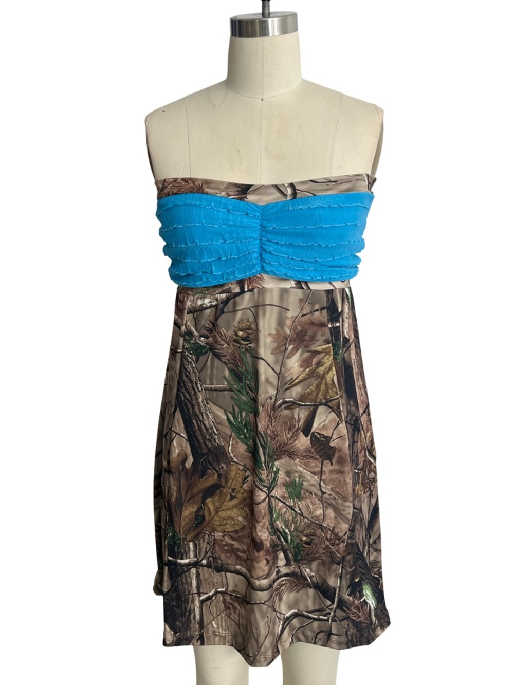 Blue Top Camo Bridesmaid Dress Camo Wedding Dress Camouflage